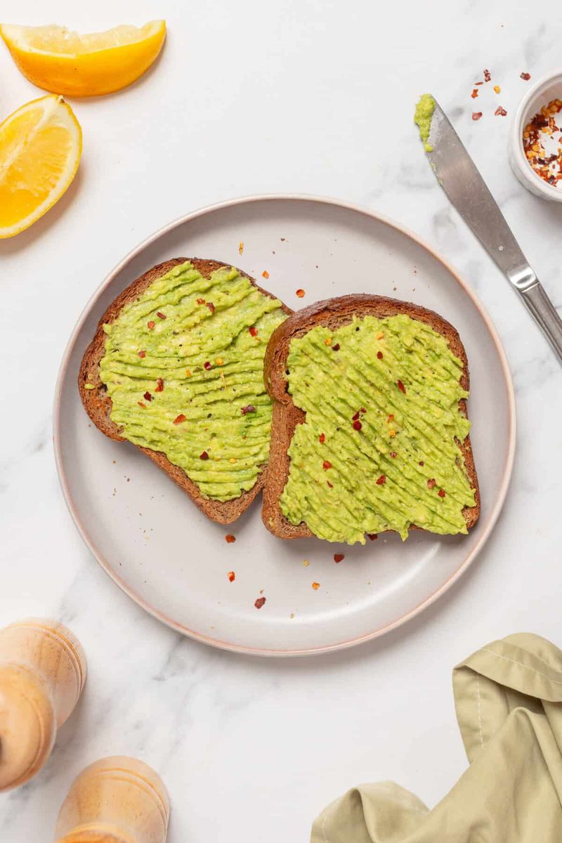 Avocado Toast on Whole Grain Bread