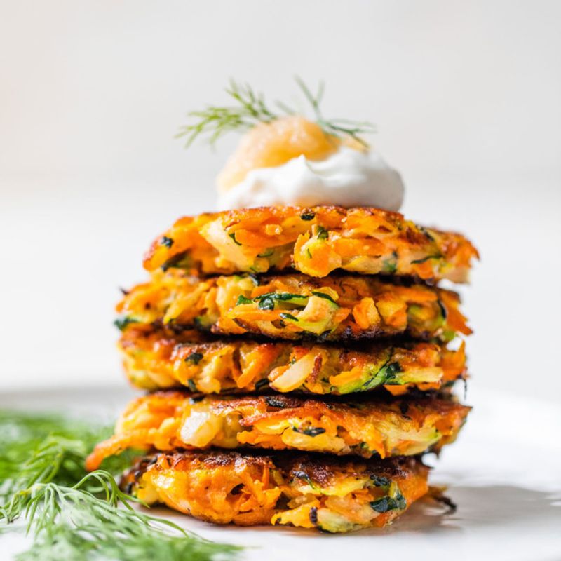 Savory Roasted Veggie Pancakes