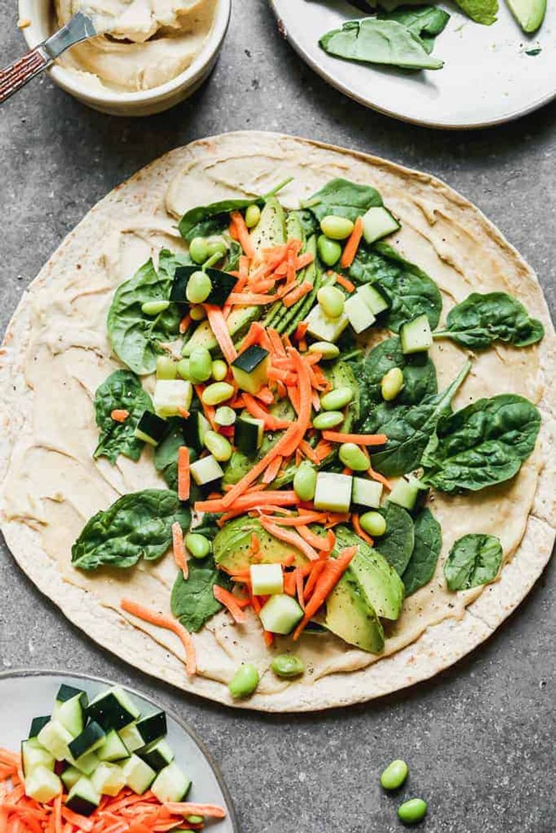 Hummus and Veggie Wrap
