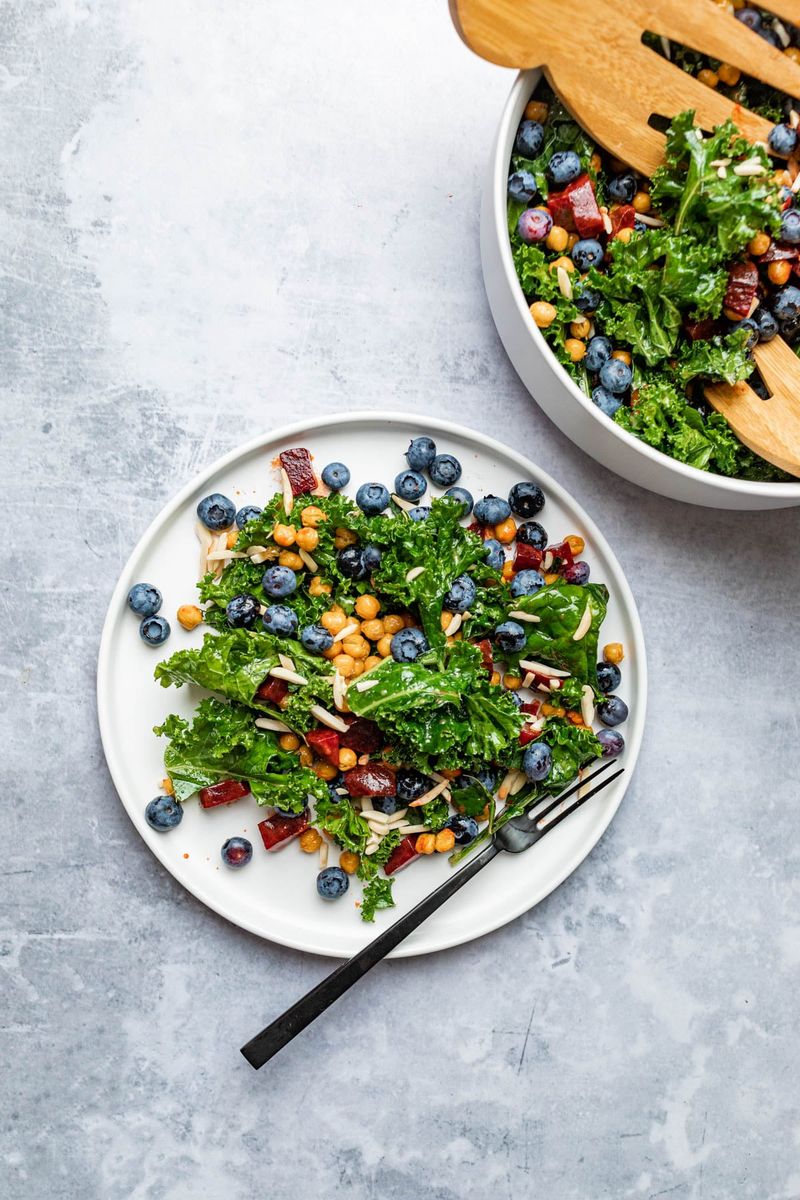 Kale And Blueberry Grain Bowl