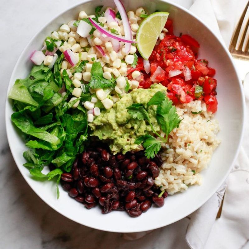 Black Bean and Corn Burrito Bowl