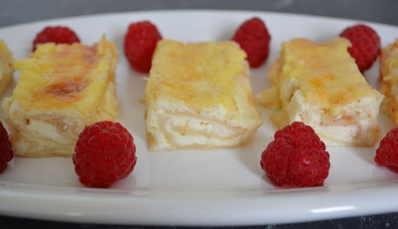 Lemon Ricotta Crepes with Raspberries