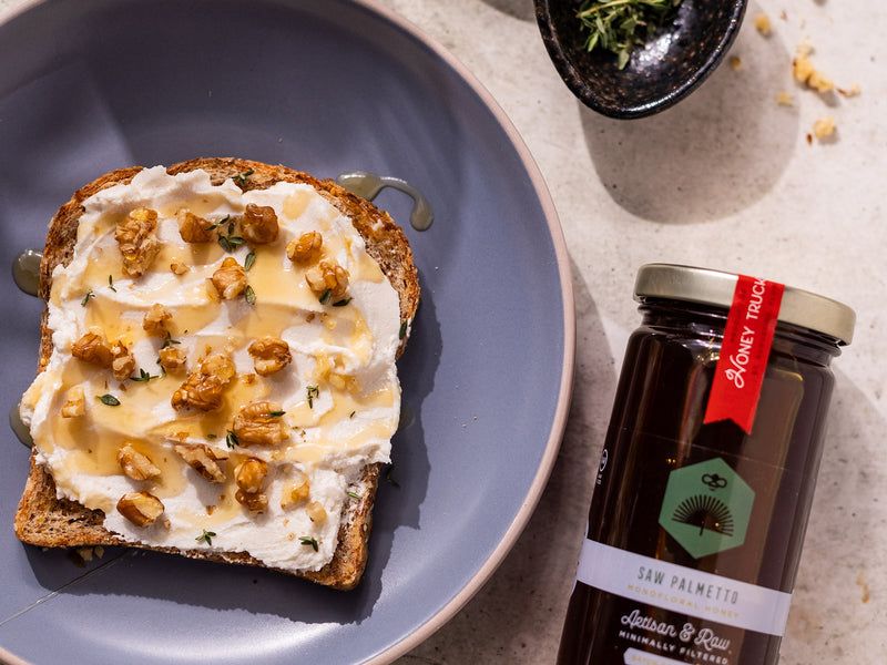 Honey Walnut Ricotta Toast