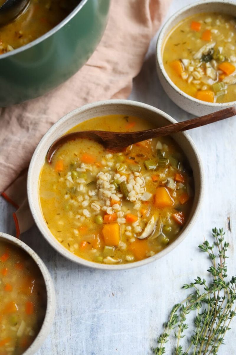 Autumn Vegetable and Pearl Barley Stew