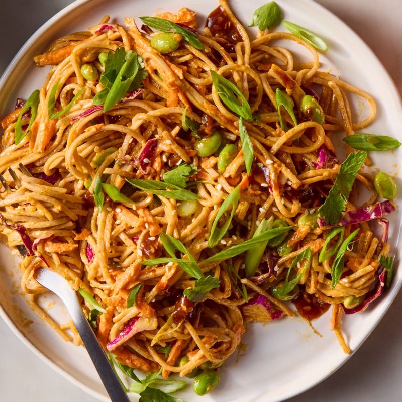 Watermelon Noodle Salad with Sesame Dressing