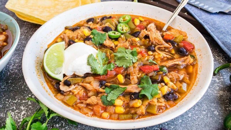 Spicy Chicken Tortilla Soup