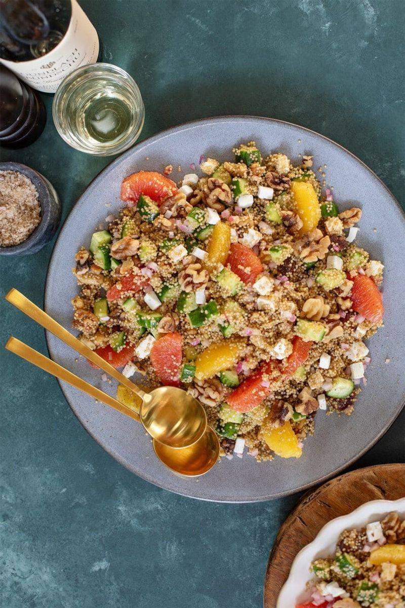 Walnut and Cherry Quinoa Breakfast Bowl