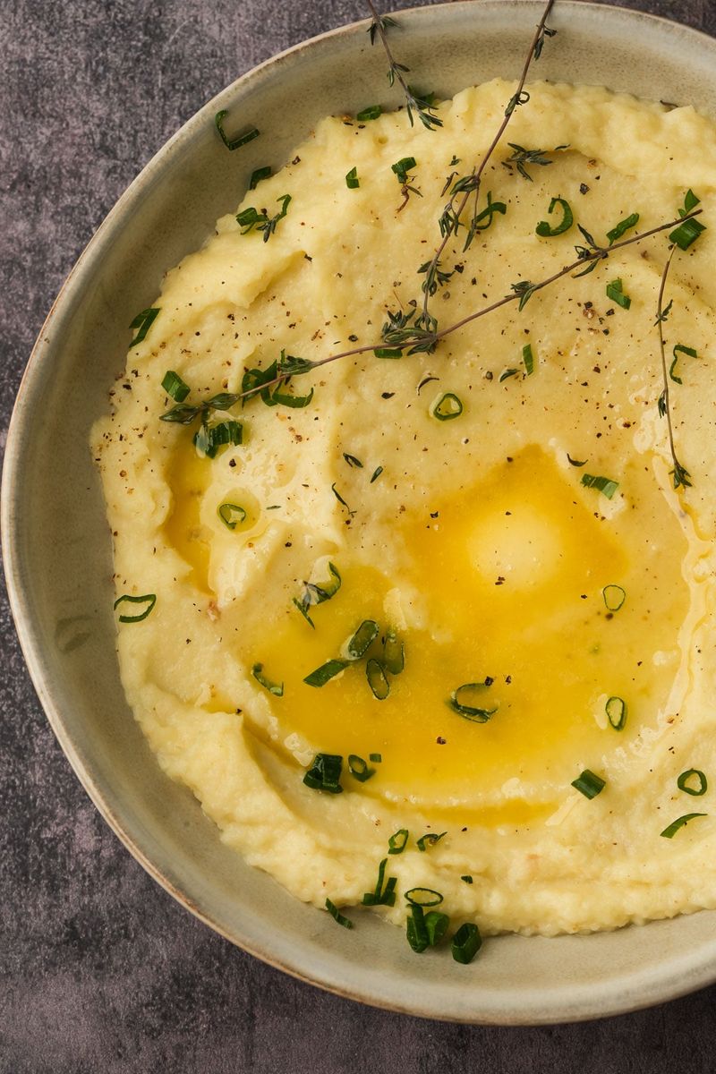 Roasted Garlic and Parsnip Mash