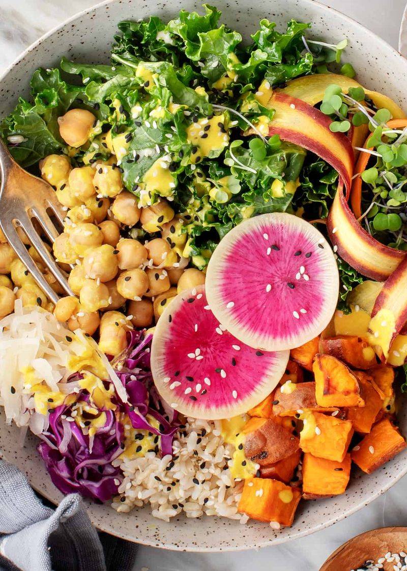 Fermented Veggie Rainbow Bowl
