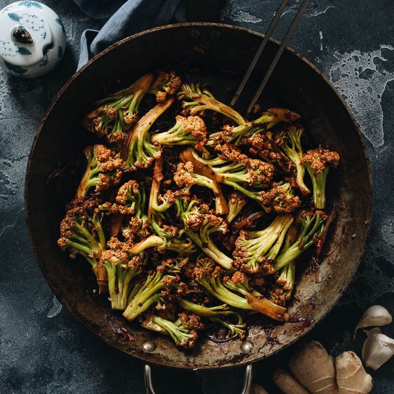 Ginger Cauliflower Stir-Fry