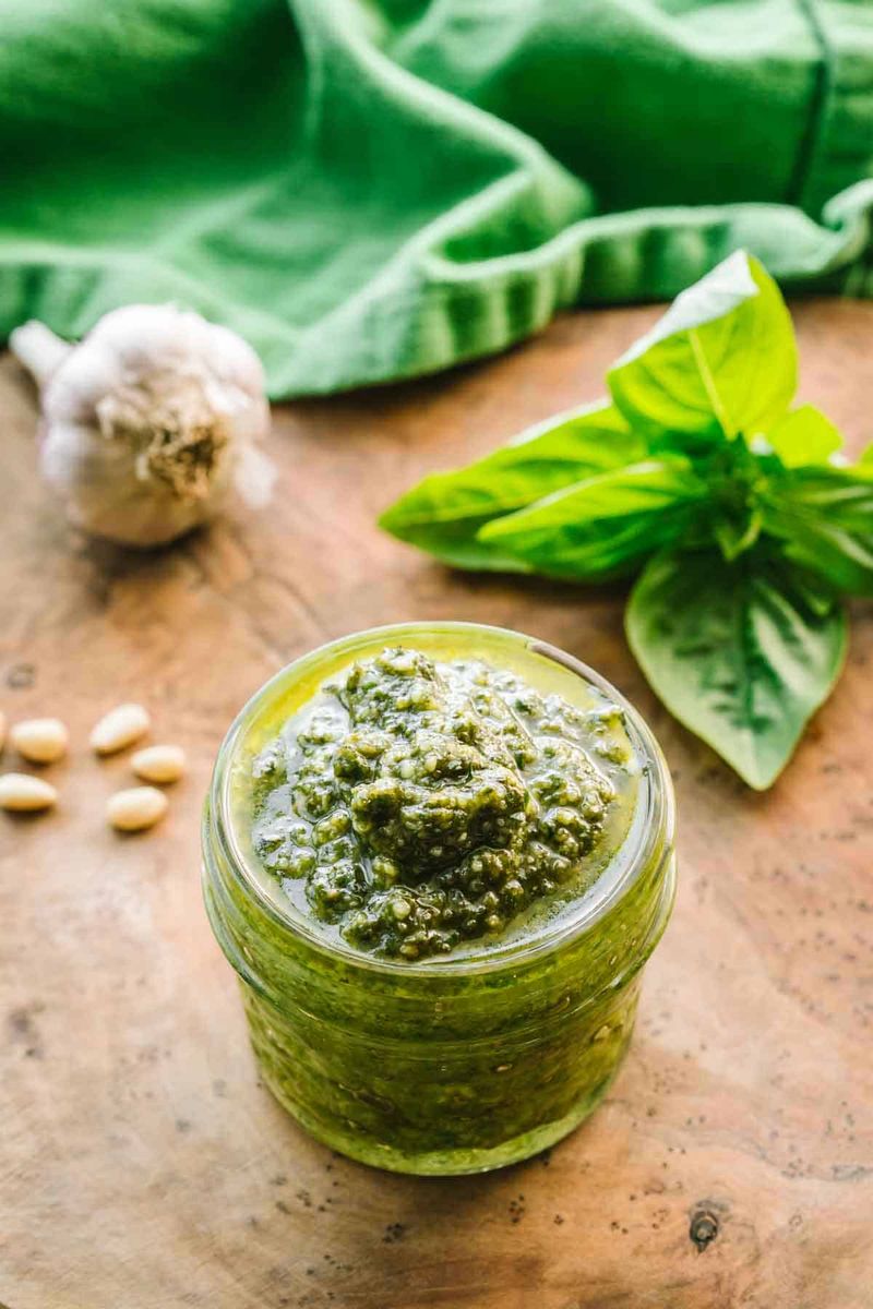 Pesto Genovese and Basil