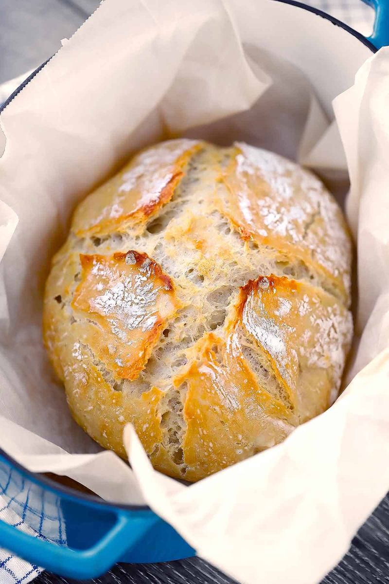 No-Knead Crusty Bread