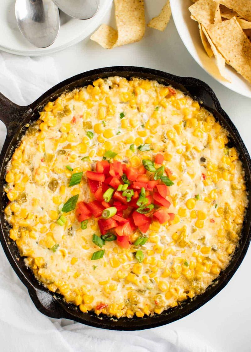Hot Corn Dip That Keeps Chips Moving