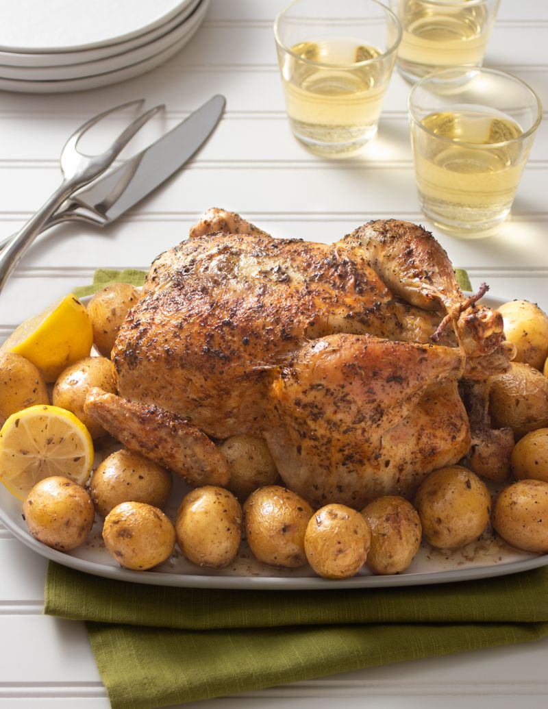 Classic Roast Chicken with Potatoes
