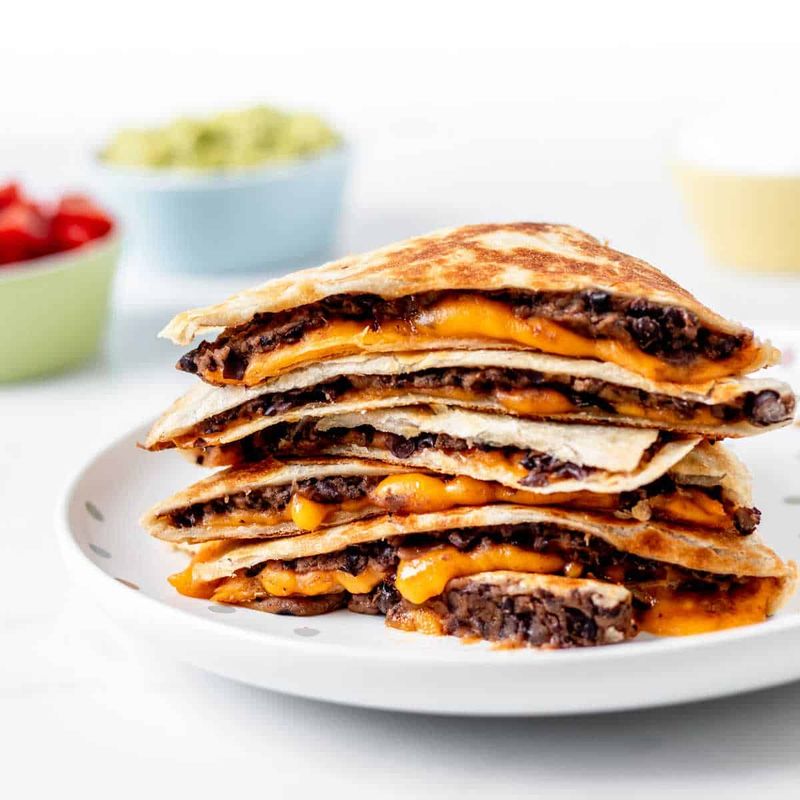 Black Bean and Cheese Quesadilla