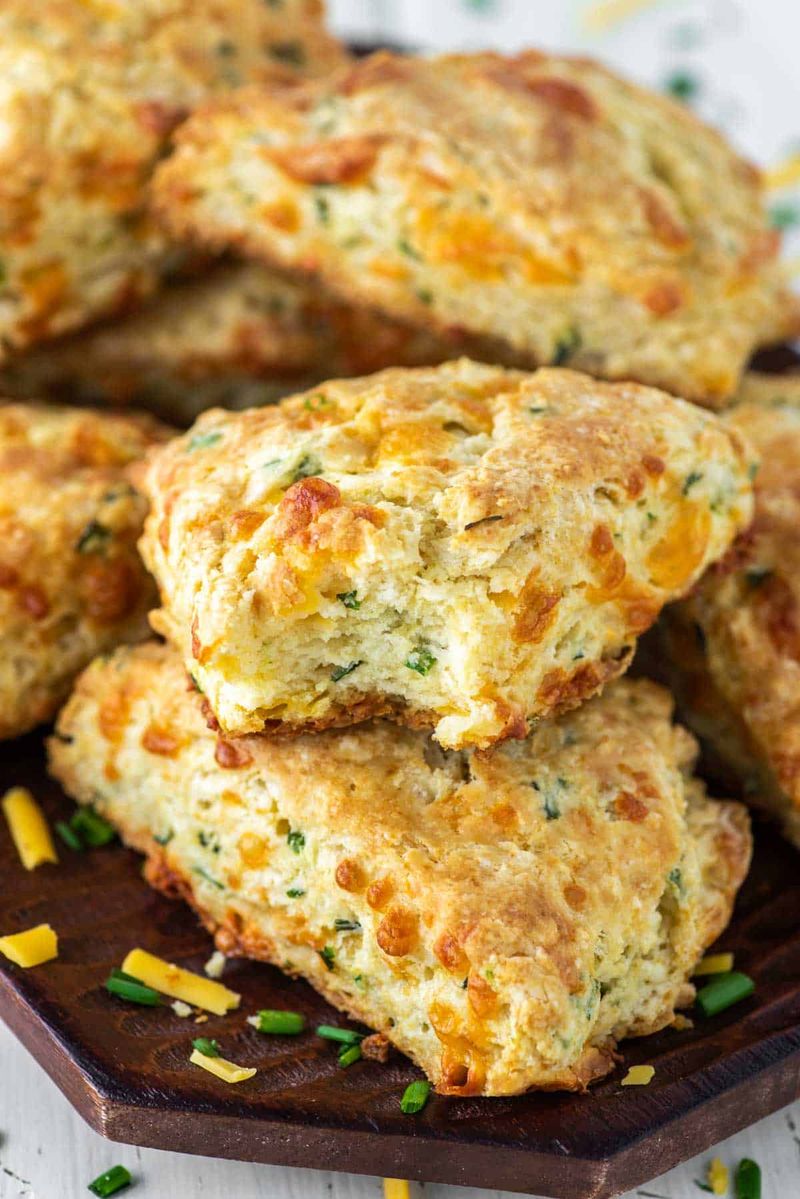 Cheddar and Chive Scones