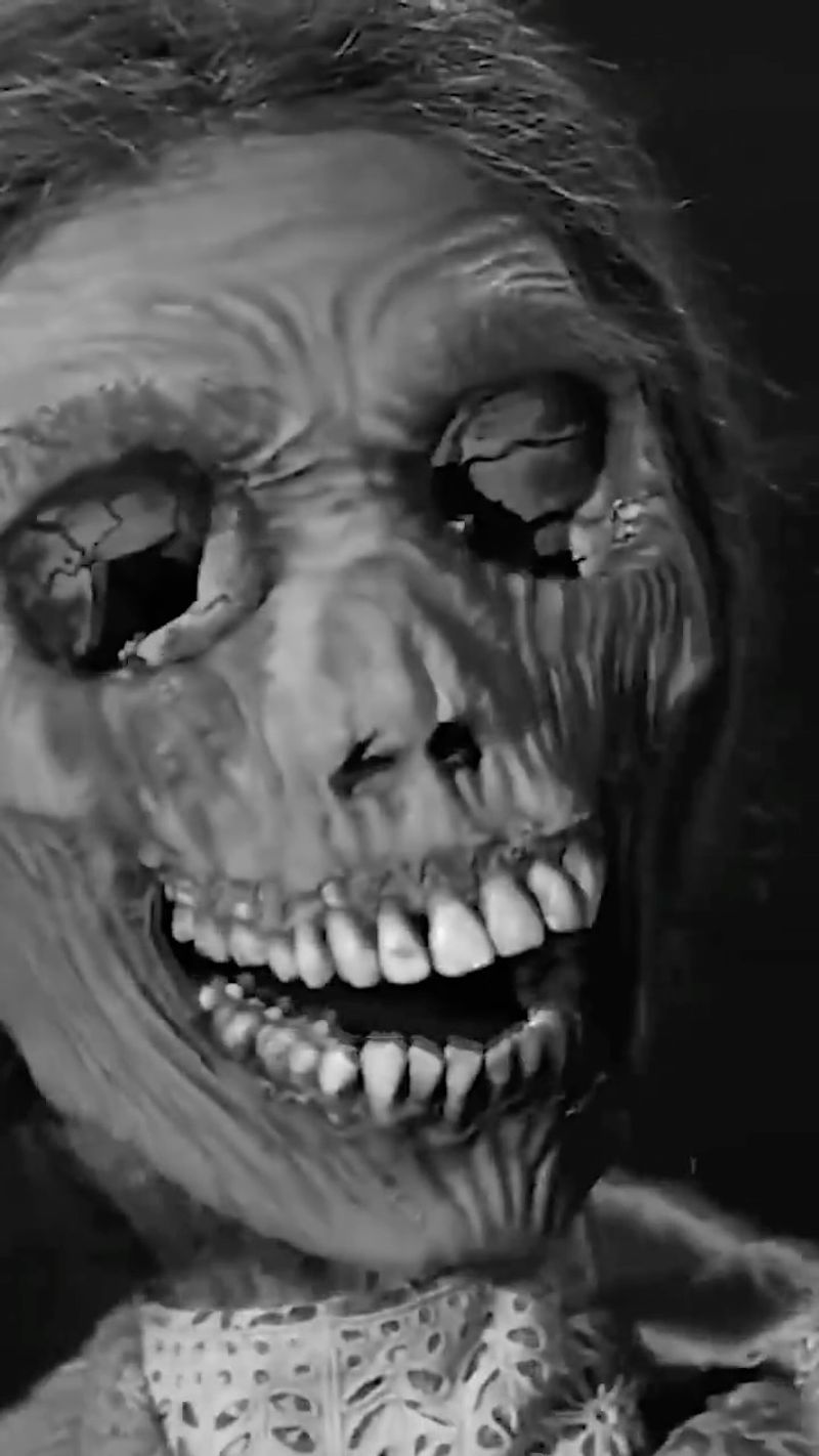Norman Bates Hides Behind Mother in Psycho (1960)