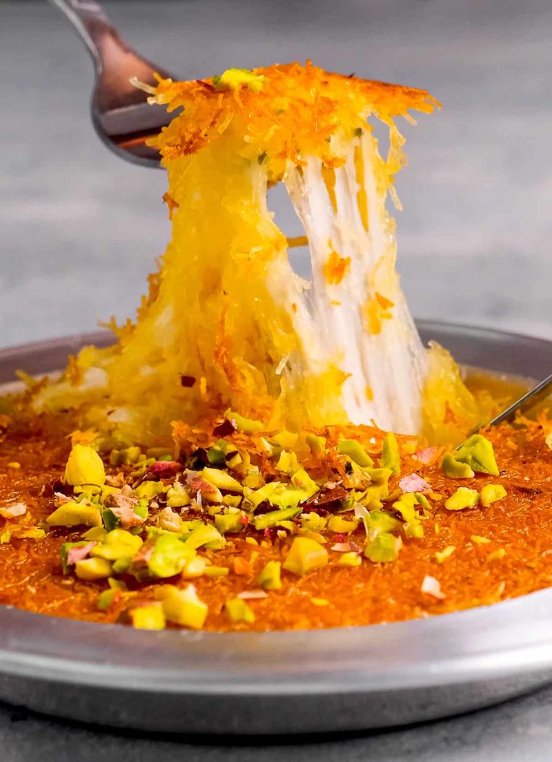 Kunafa With Gooey Cheese