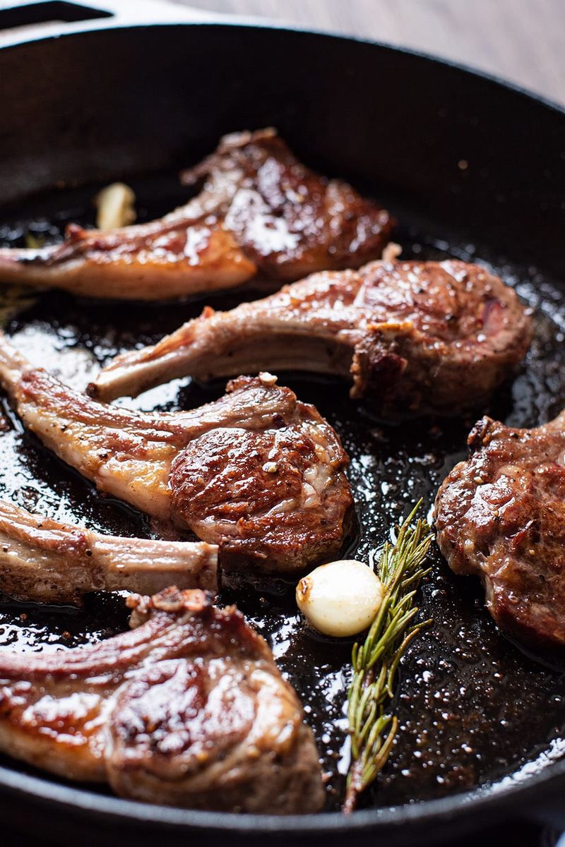 Garlic Rosemary Pan-Seared Chops