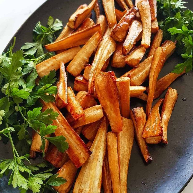 Honey Glazed Roasted Parsnips