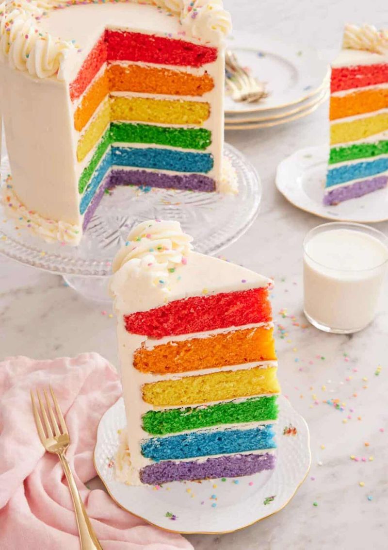 Rainbow Surprise Cake