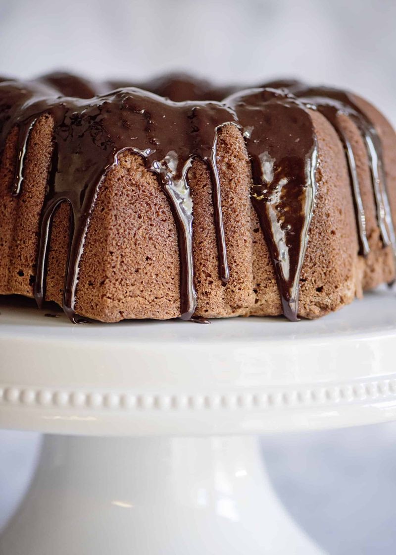 Pound Cake With Hot Fudge