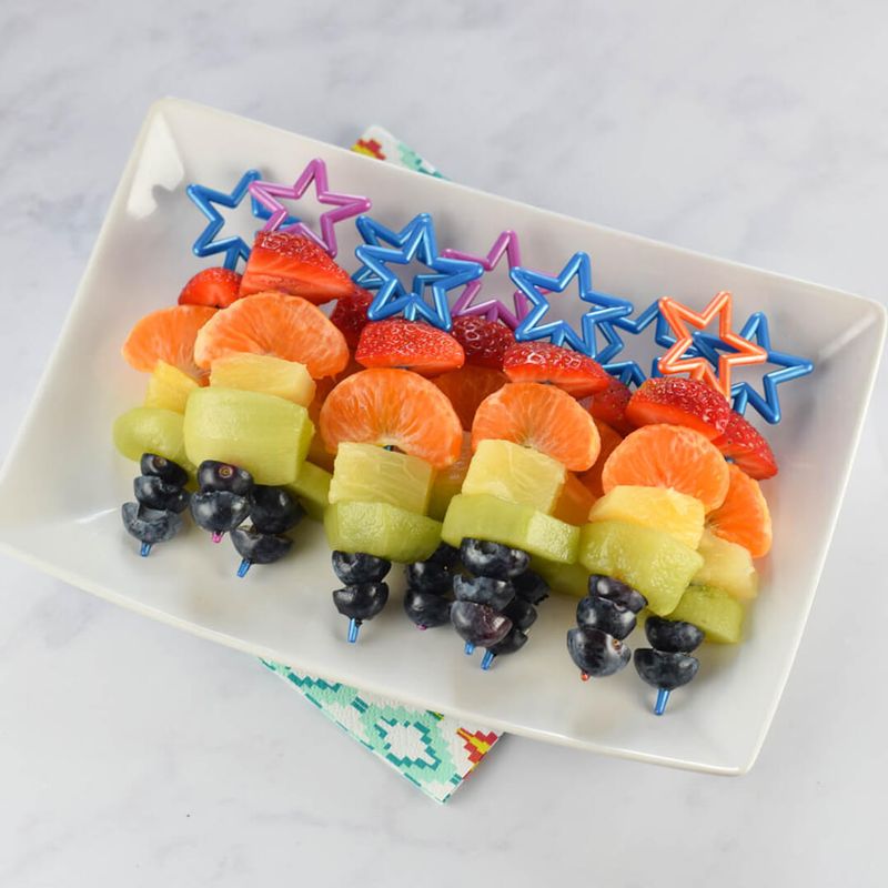 Rainbow Fruit Skewers