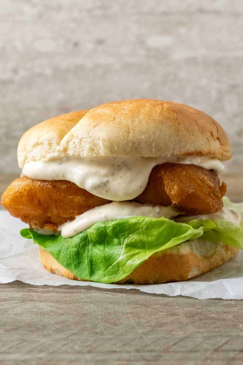 Classic Beer-Battered Cod Bun