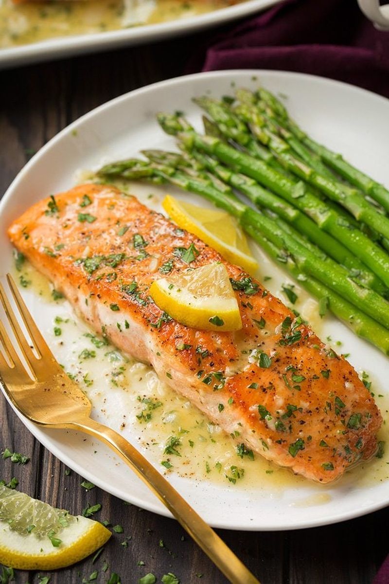 Lemon Butter Salmon with Asparagus