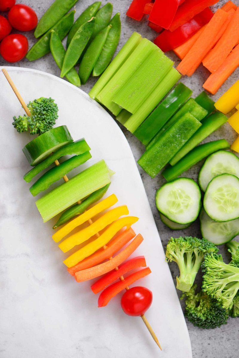 Rainbow Veggie Skewers