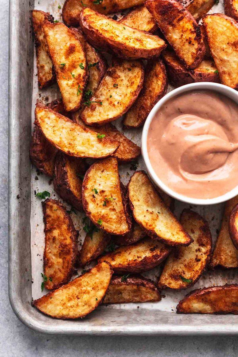 Crispy Oven Baked Potato Wedges