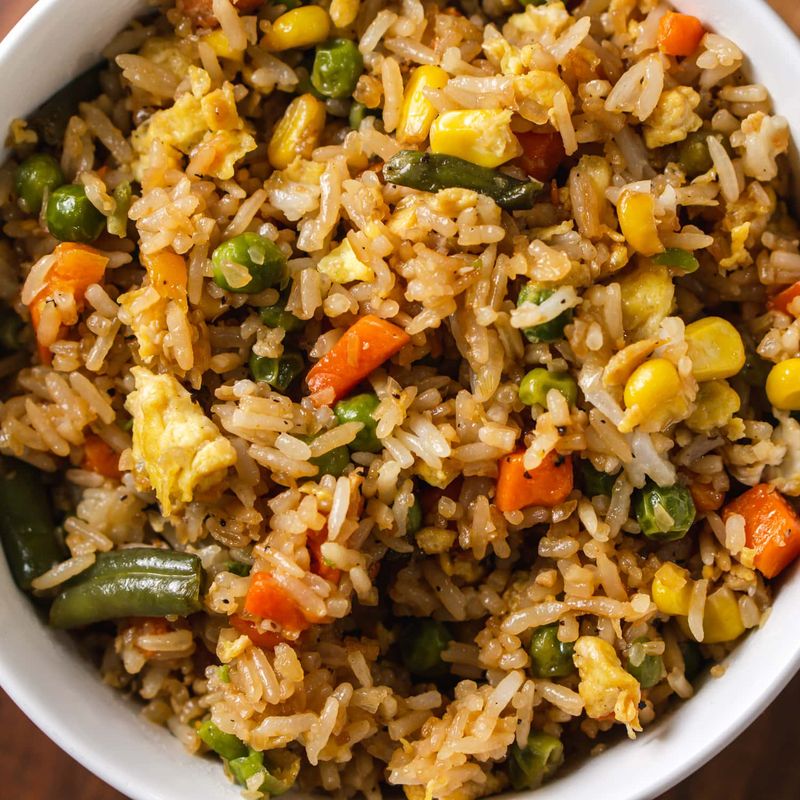 Fried Rice With Frozen Veggies