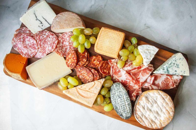 Food Served on Wooden Boards