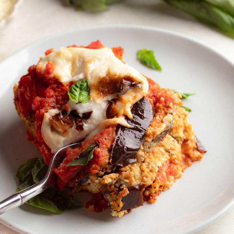 Eggplant Parmesan Stacks