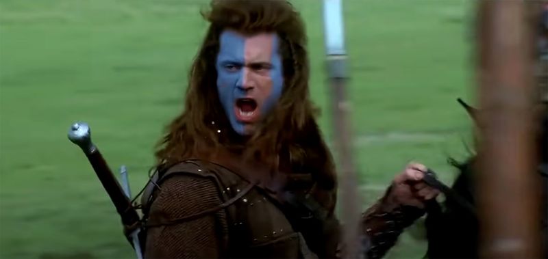 William Wallace Gives Fear a Rival in Braveheart (1995)