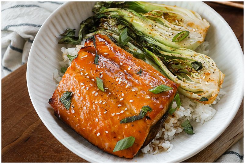 Miso Ginger Glazed Salmon
