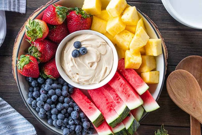 Yogurt Dip Fruit Bowl