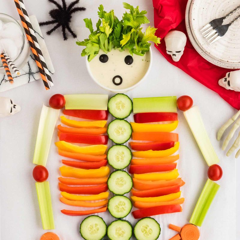 Veggie Skeleton Platter