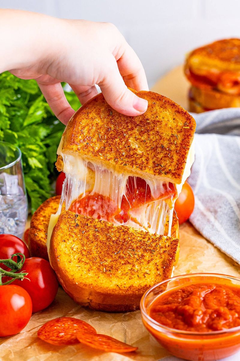 Pizza in a Sandwich