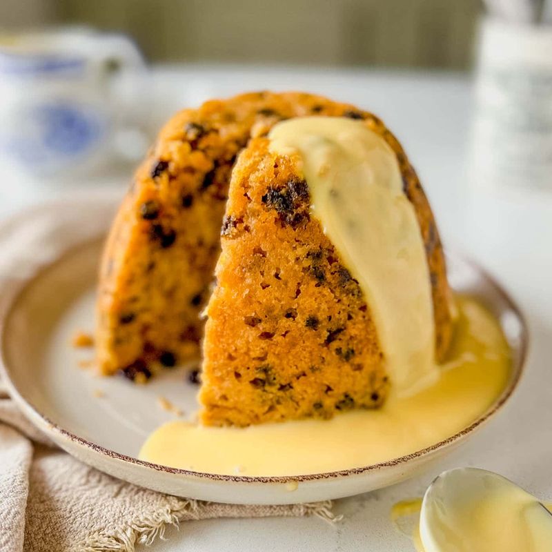 Spotted Dick With Custard