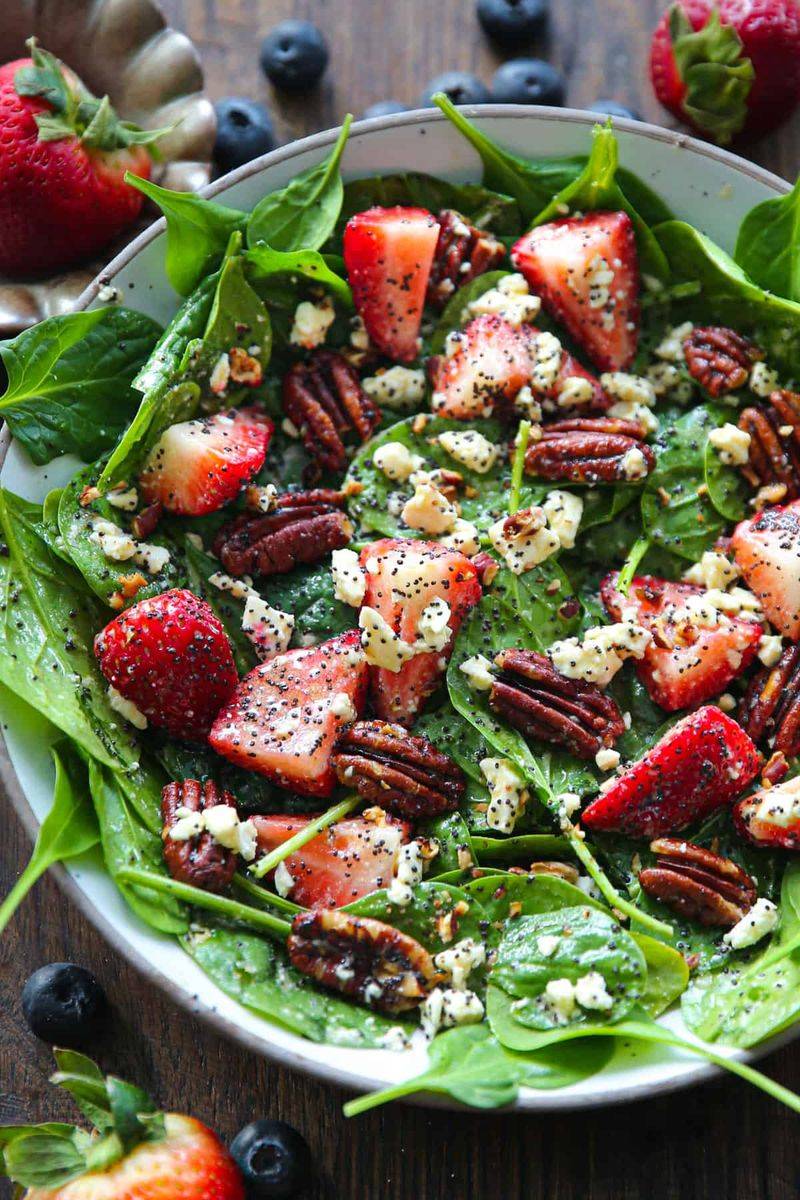 Strawberry Spinach Salad