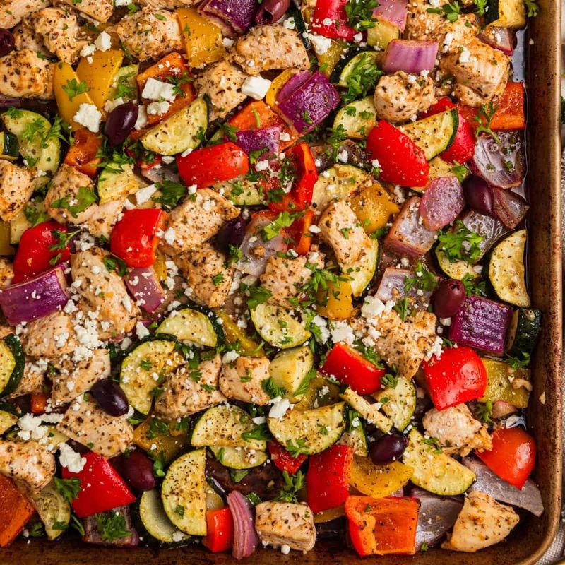 Greek Chicken Sheet Pan Dinner