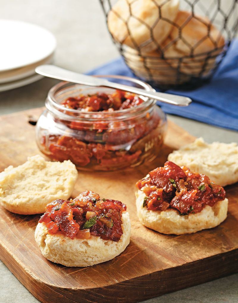 Tomato Jam Bacon Biscuit