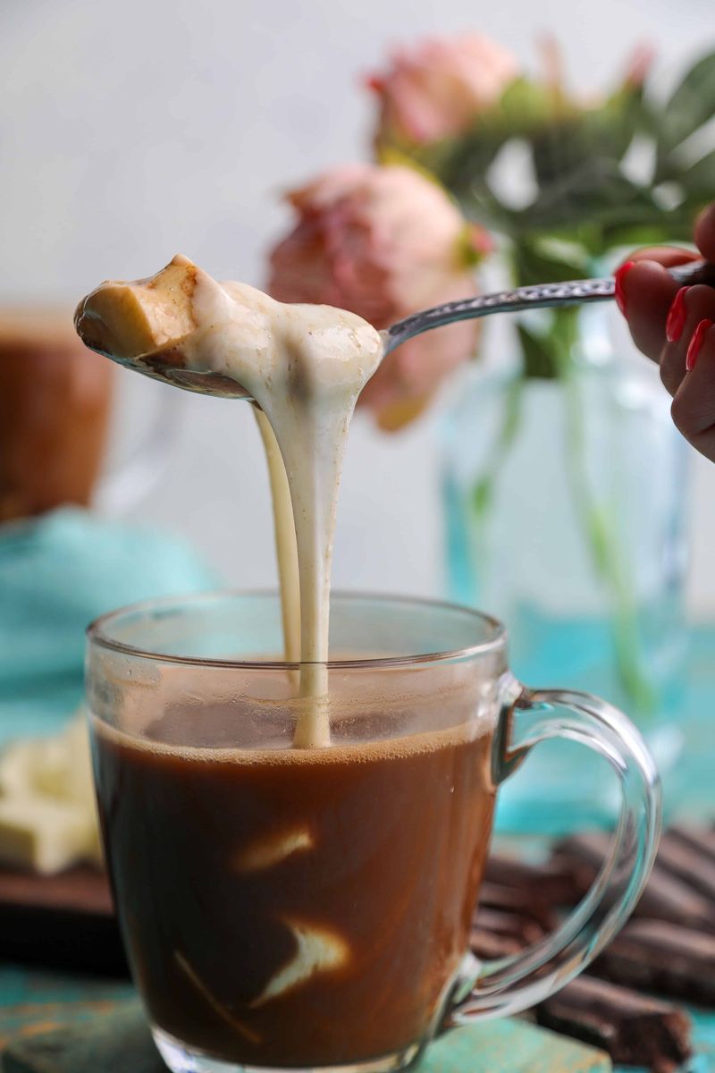 Cheese Curds in Hot Chocolate