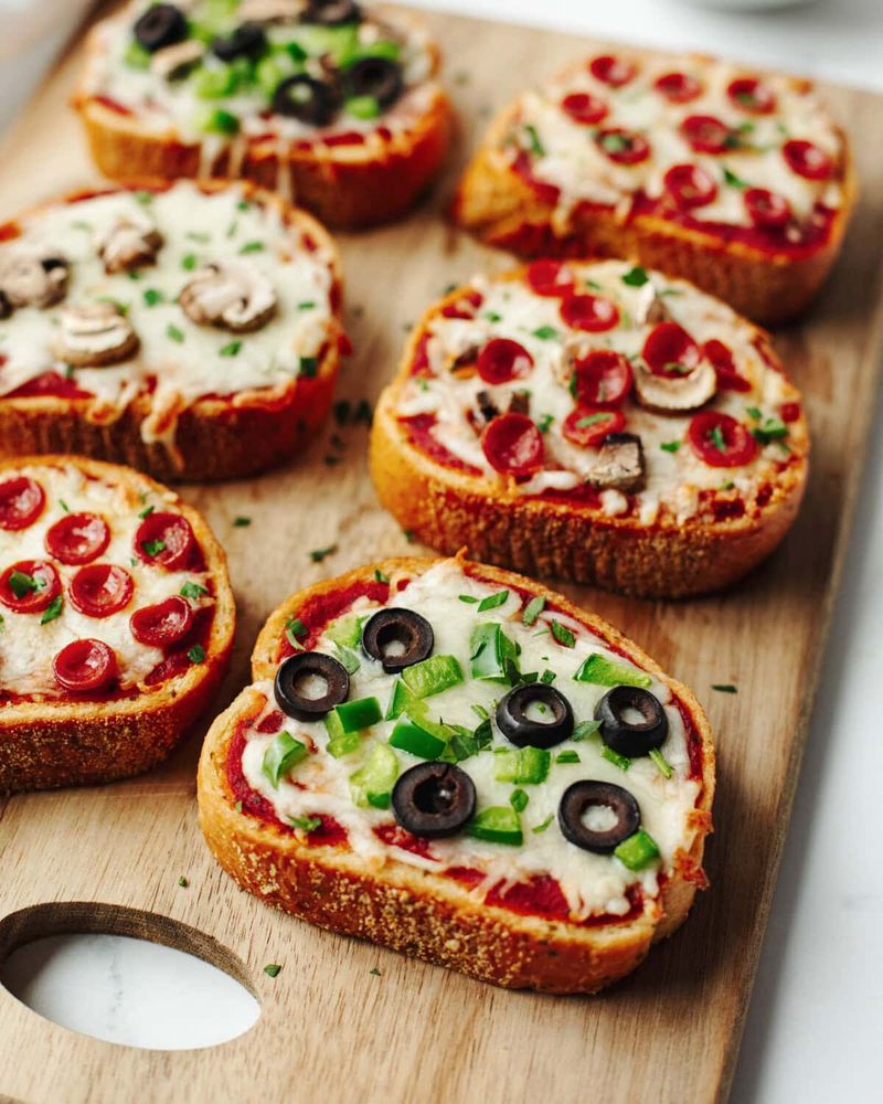 Freezer Bread Pizza Toast