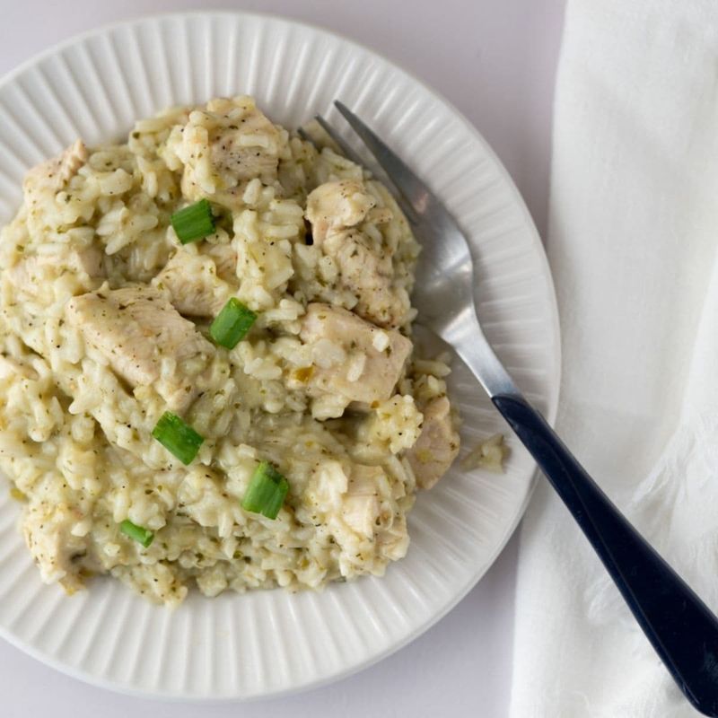 Salsa Verde Chicken Rice