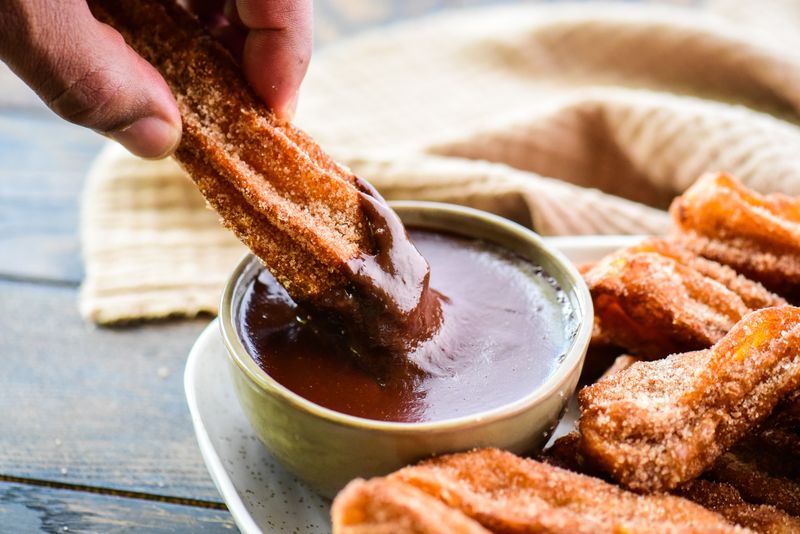 Chocolate Churros with Dipping Sauce