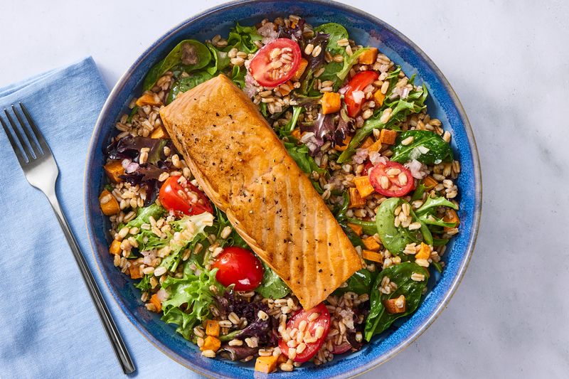 Salmon and Farro Power Bowls