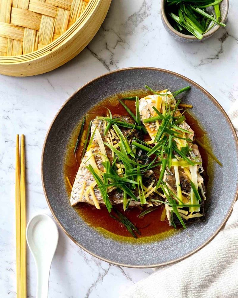 Steamed Fish with Ginger