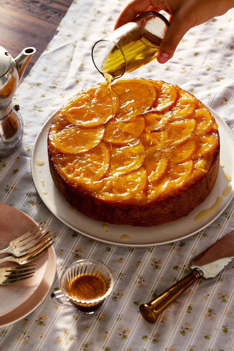 Olive Oil Cake With Warm Orange Syrup
